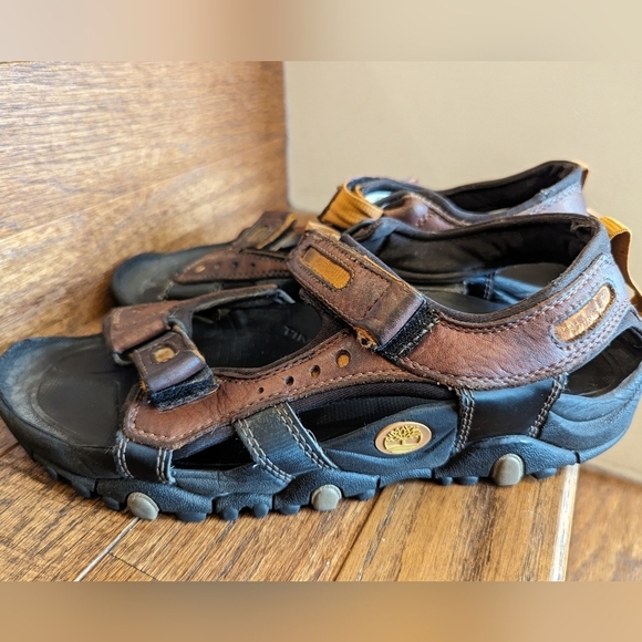 Timberland Leather Sandals,  mens Size 9 - Picture 5 of 8